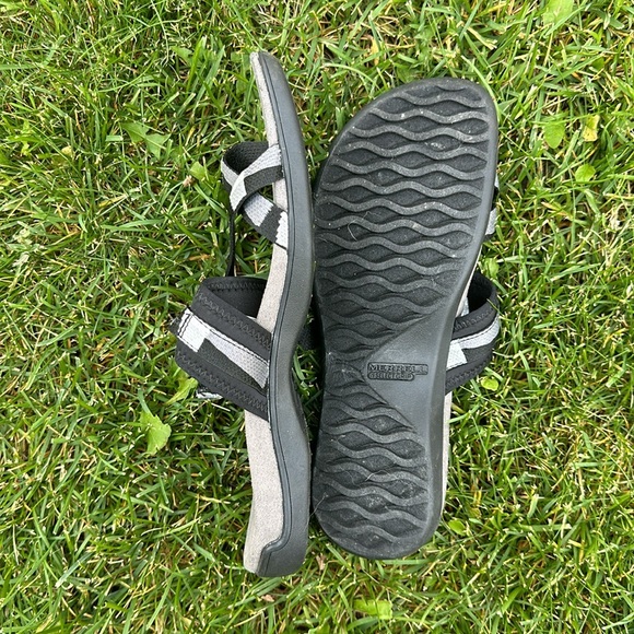 Merrell District 3 Wrap Web Sandals Black Flip Flops - Picture 3 of 3